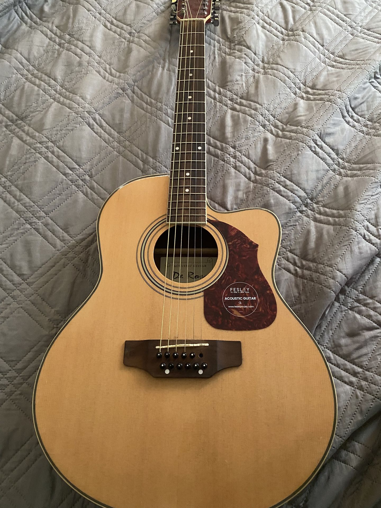 12 string guitar de rosa