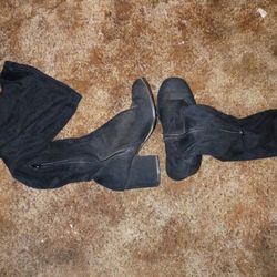 Black High Heel Boots