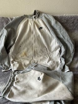 Nike tech fleece sportswear  grey two tone sweatsuit size L/XL