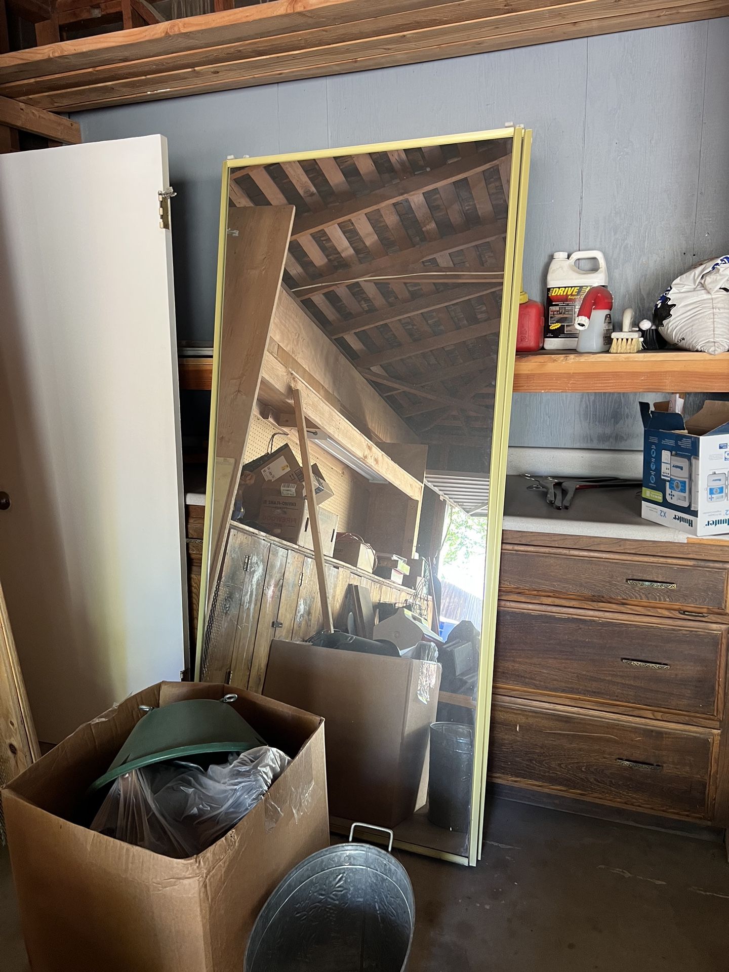 Gold Mirror Closet Doors