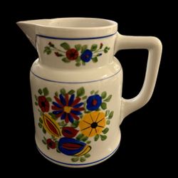 Vintage RKG Czechoslovakia Porcelain  Serve Tea Pot hand Painted 7in 
