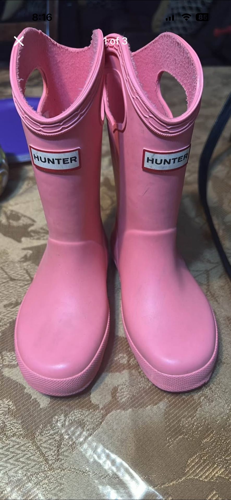 Hunter Rain Boots. Size 10 Kids