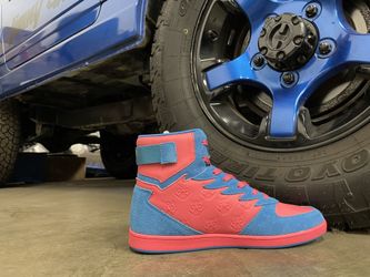 AML Brands - Custom Blue / Pink High Tops Size 10