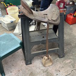 Antique Old Horse Saddle 