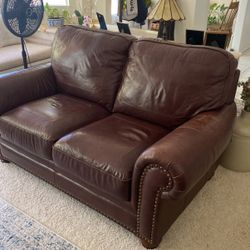 Genuine leather couch