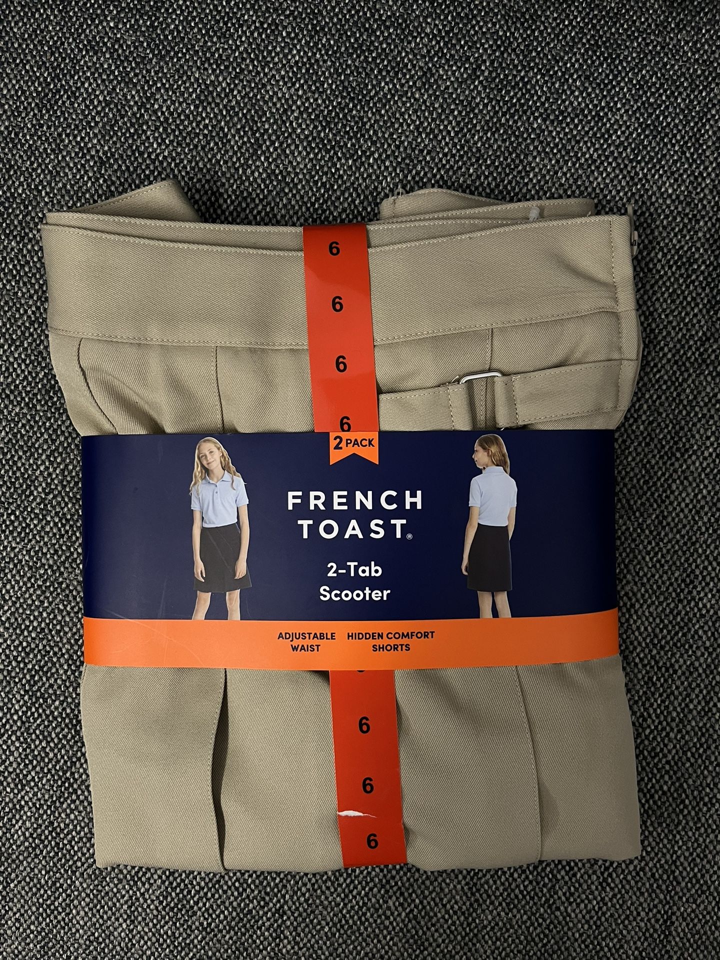 Girls Uniform Skirt Hidden Comfort Shorts 2 Pack