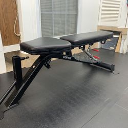 Inspire Bench With Leg Extension/Curl Attachment And Preacher Curl Attachment