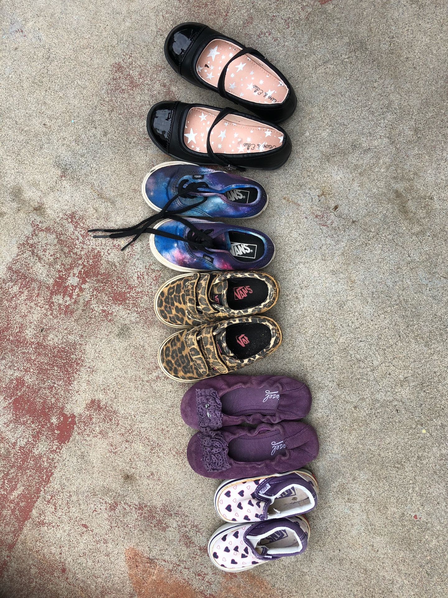 Vans shoes, Elsa, Minnie Mouse,hello kitty, and strawberry short cake jammies