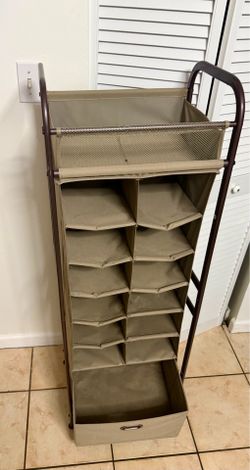 Shoe Storage Organizer with Top Shelf & Drawer – Excellent Condition