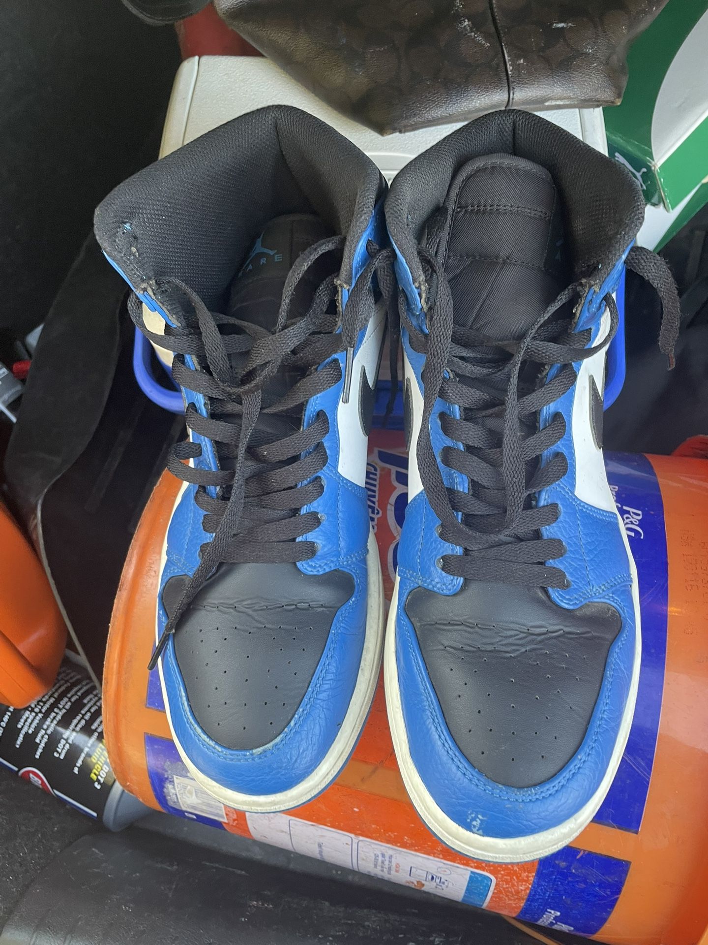 Air Jordan 1 Mid Royal Blue Black White – Men’s Size 10.5