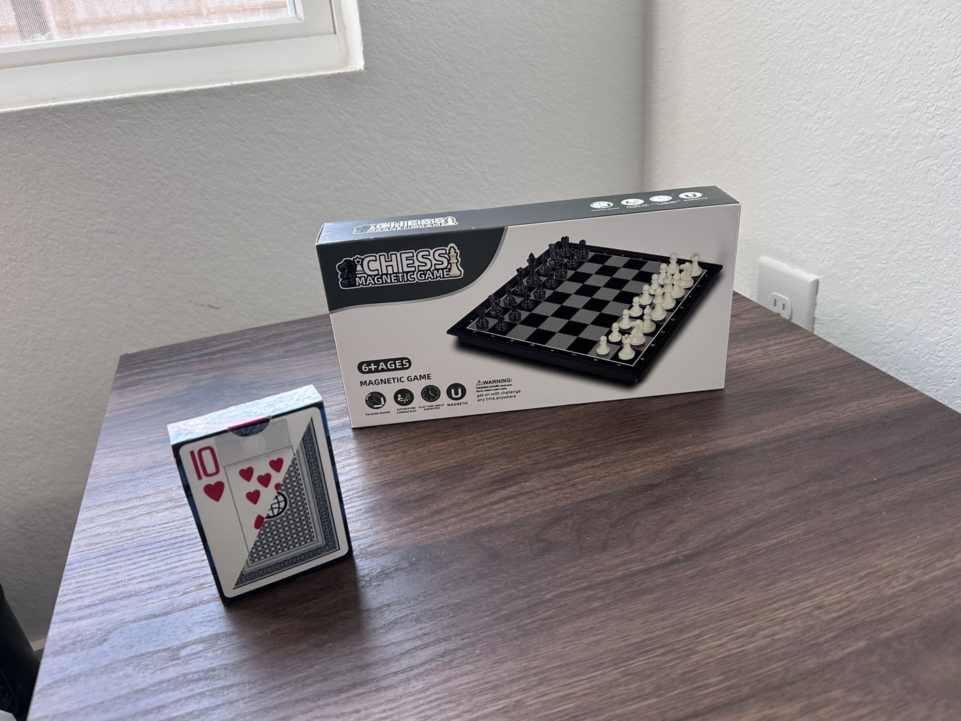 Chess Magnetic Game And Classic Cards