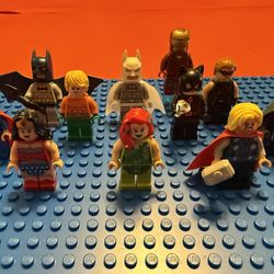 LEGO Superhero Minifigure Lot – Marvel & DC (Batman, Superman, Iron Man, Thor, Wonder Woman, Aquaman, Poison Ivy, Catwoman + more)