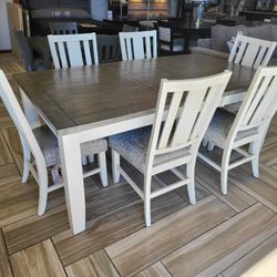 Saratoga 7pc Dining Table Set