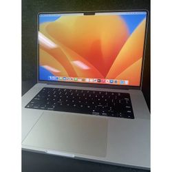 16" MacBook Pro Retina M1 Pro 10-Core CPU, 16-Core GPU, 16GB Ram, 1TB SSD 2021