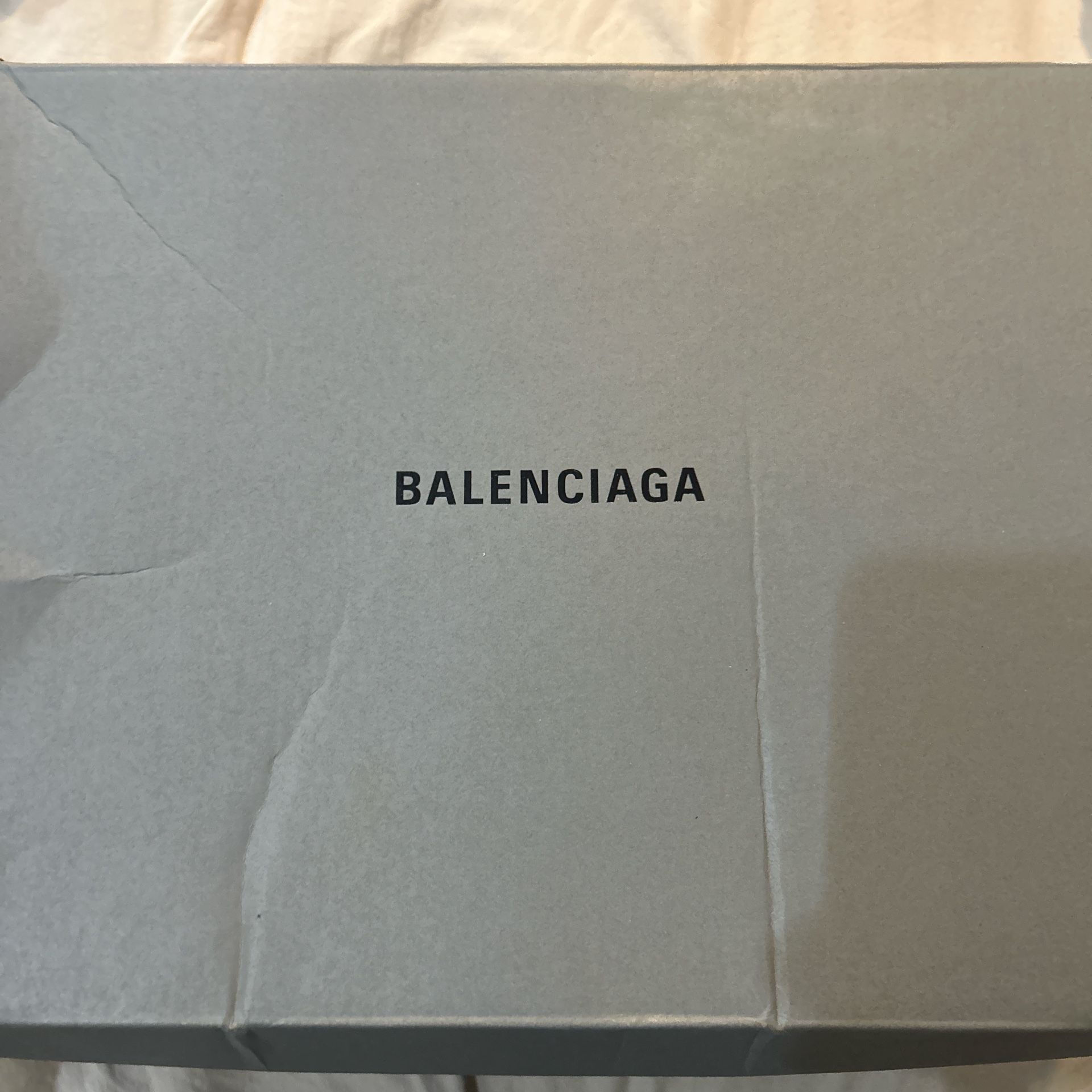 Balenciaga White And Orange Tracks