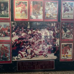 Red Wings Stanley Cup Wall Plaque 