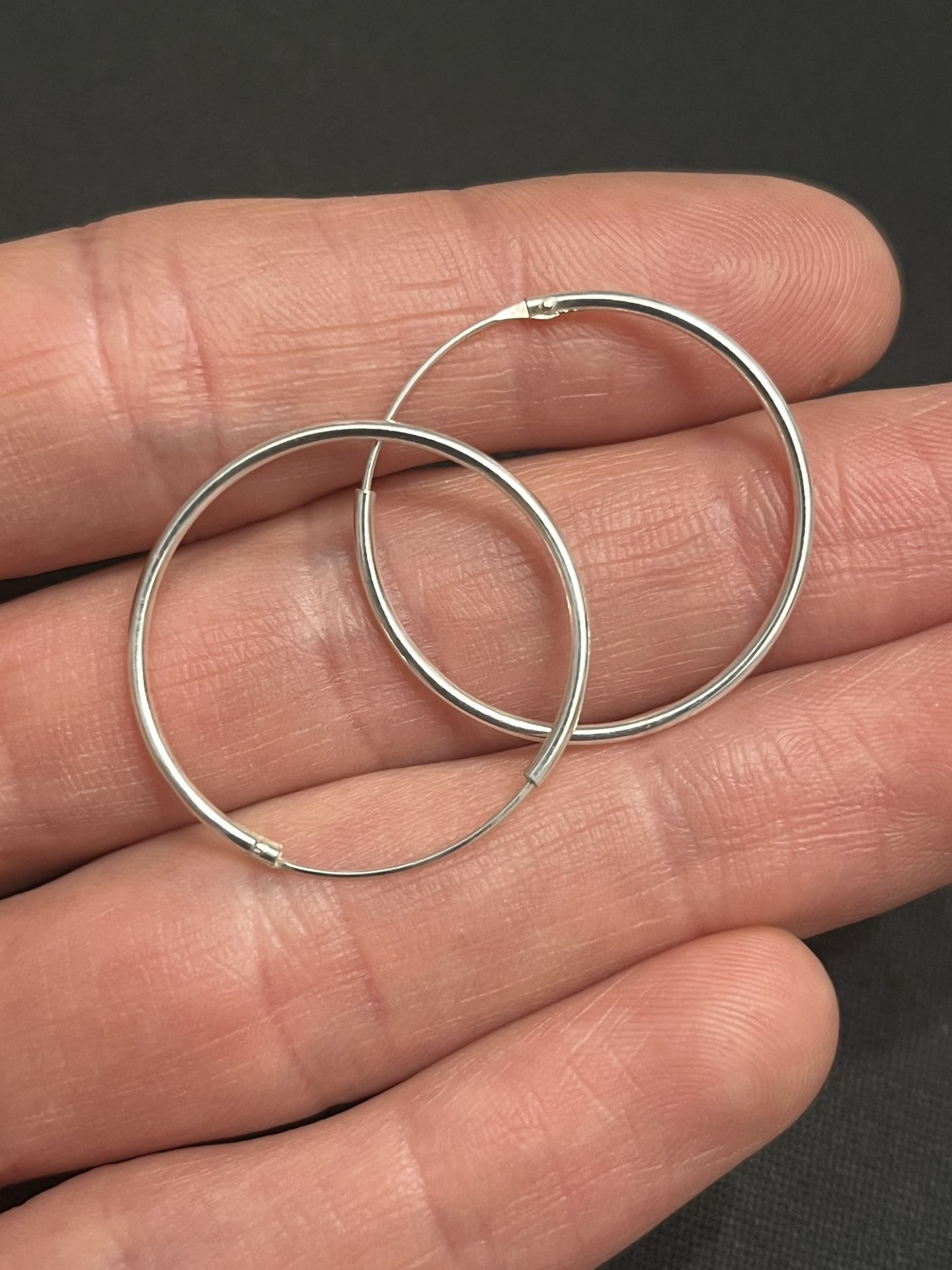 Sterling Silver Hoop Earrings
