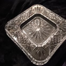 Vintage Crystal Clear European Tray