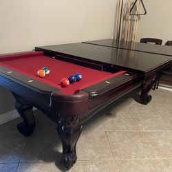 Pool Table 7ft With Dining Top ( Free Delivery & Set Up ) 