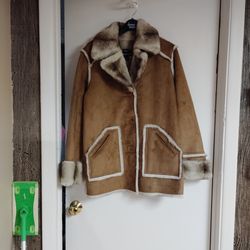 Dennis Basso New Med Suede And Faux Fur