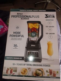 Ninja Professional Plus 72-Oz Blender with Auto-iQ, Gray, BN701