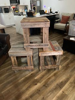 Wood end tables