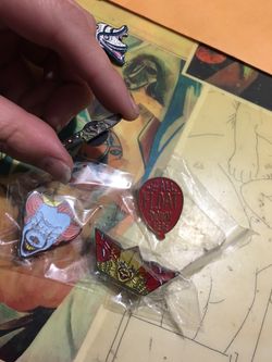 Halloween enamel pin set