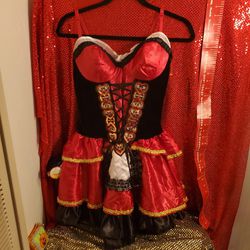 "Queen of Hearts" Deluxe Costume by Spirit. New. Large.