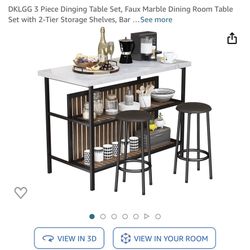 New Bar Table And Chairs