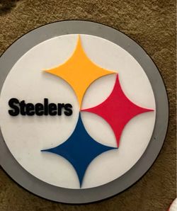 Steelers fan foam wall decor