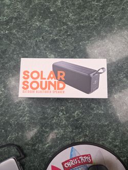 Solar Sound Outdoor Bluetooth Speaker NEW