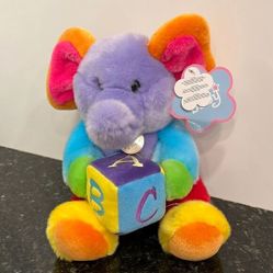 Aurora BABY Elephant Musical with Alphabet Block 