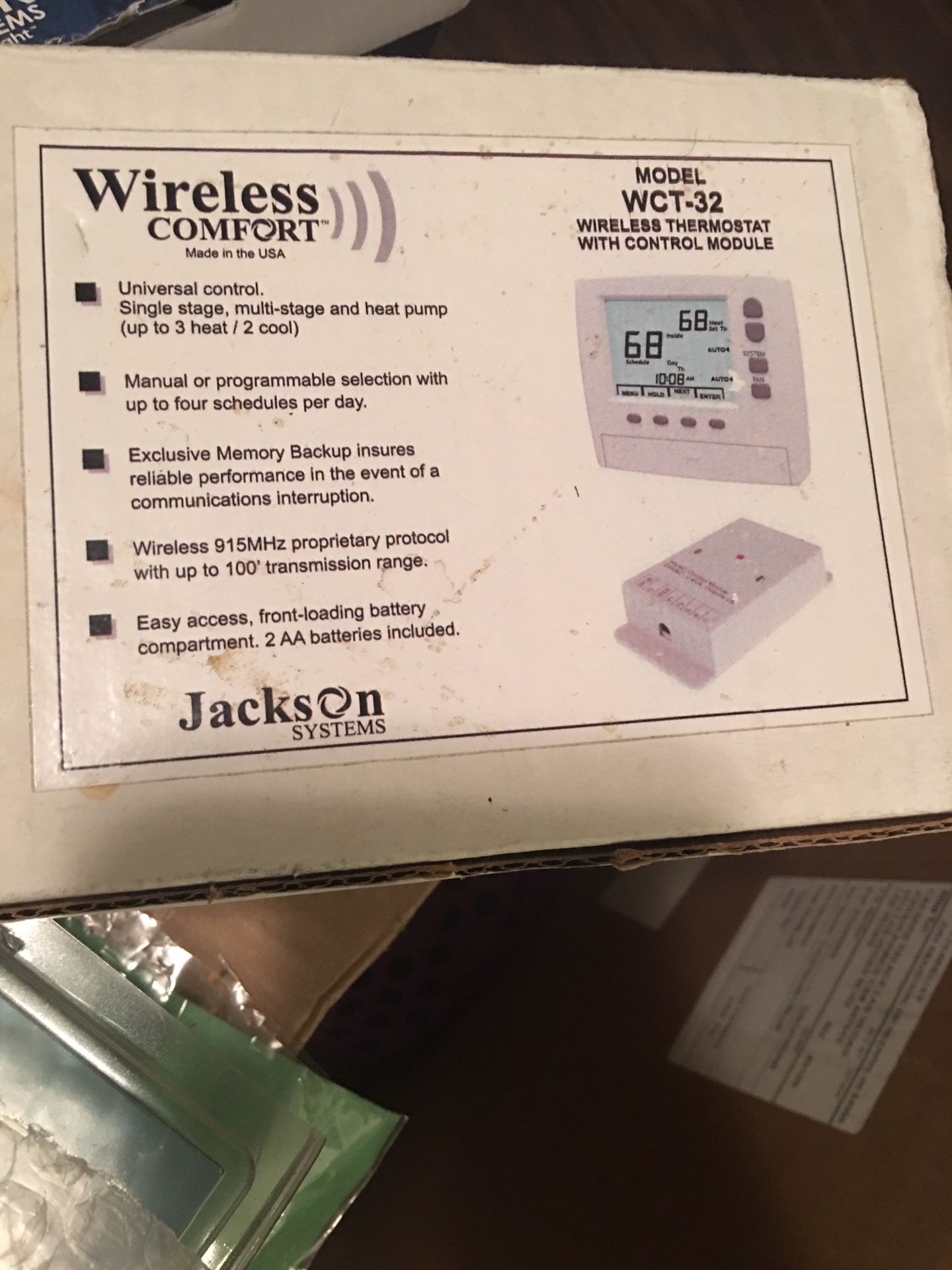 Wireless thermostat