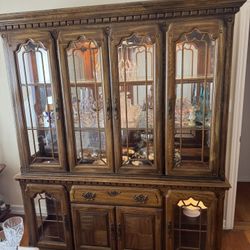 Real Wood China Cabinet 