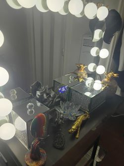 Fireplace And Mirror