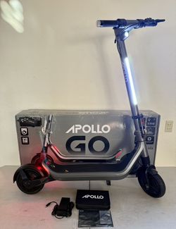 Apollo - Go 2024 Premium Dual-Motor Electric Scooter w/40 mi Max Range & 28 mph Max Speed - Gray
