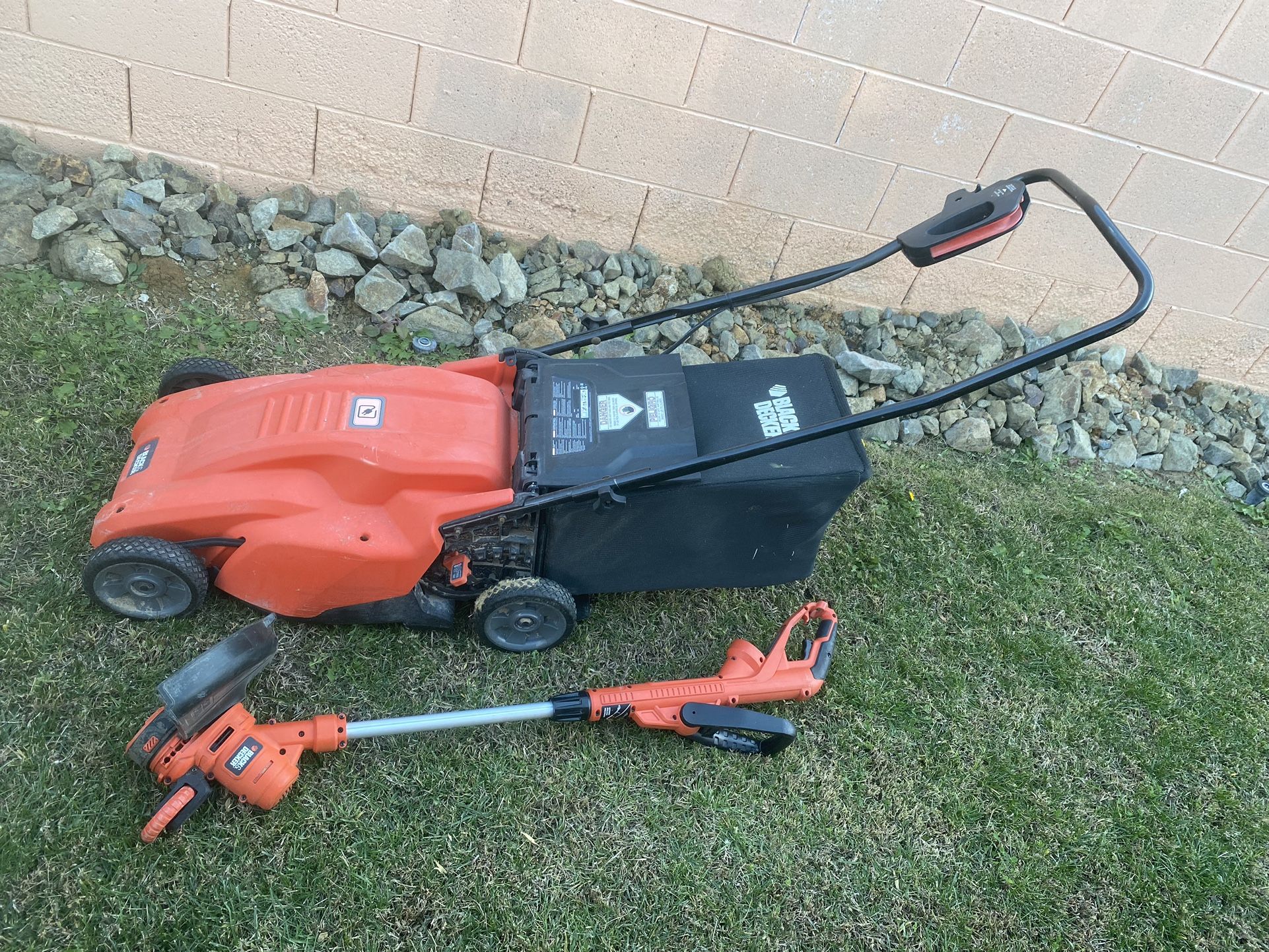 electric black& decker lawn mower 