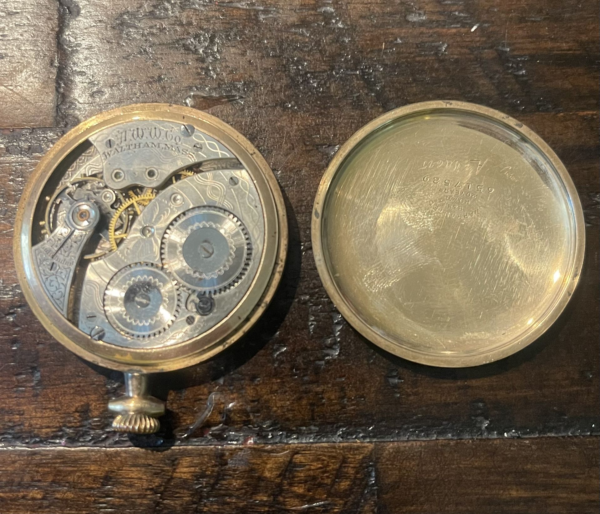 Old Waltham Watch- Parts