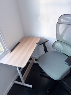 Adjustable Standing Desk and Ergonomic Office Chair