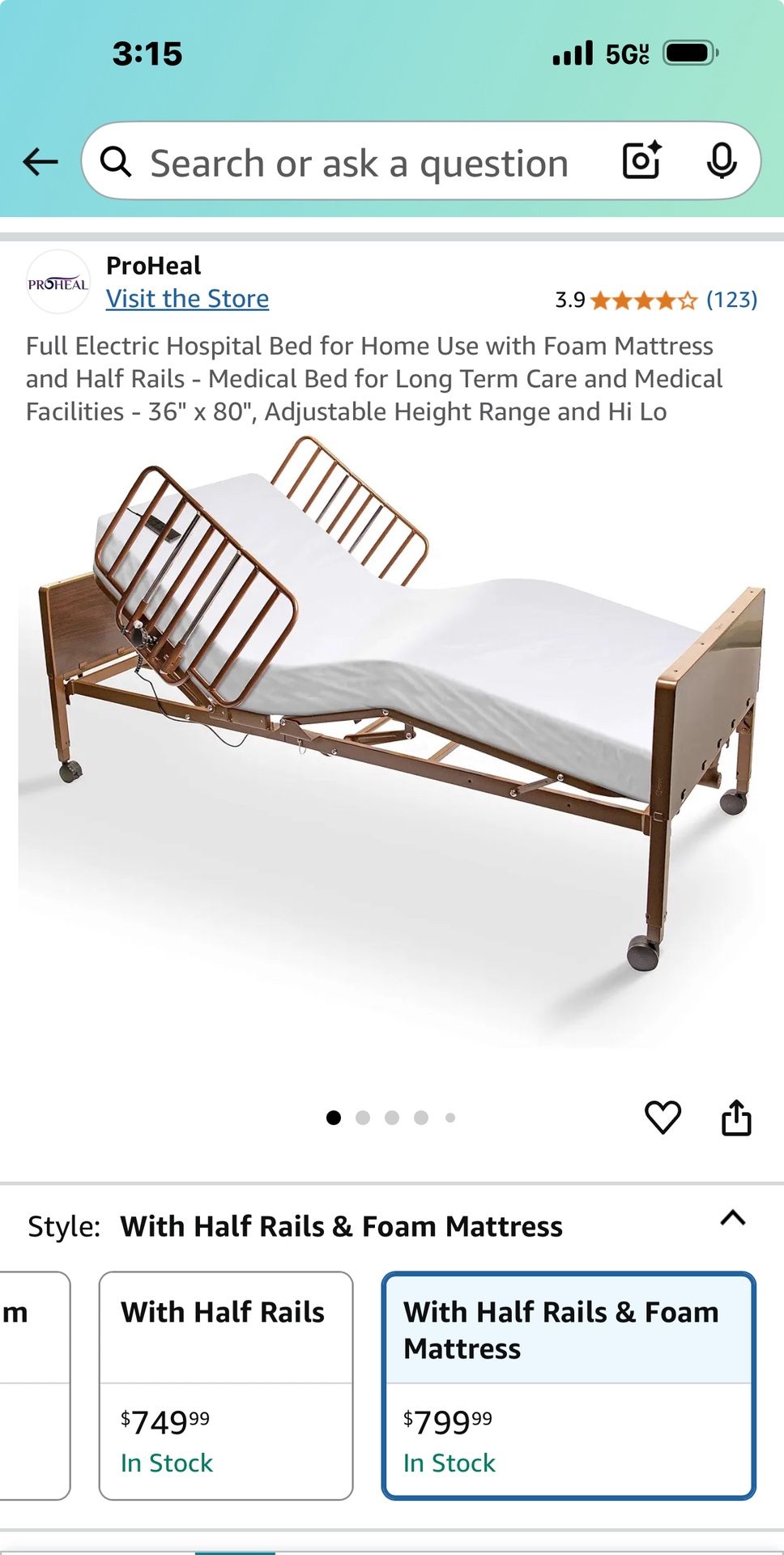 Electric Hospital Bed