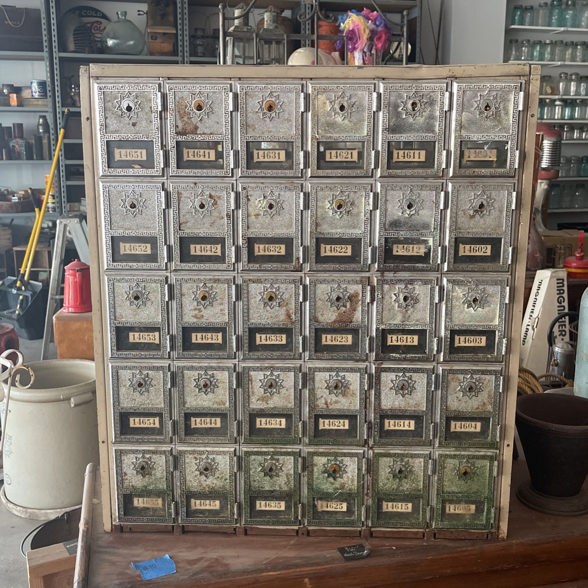 Vintage PO Box Mail Slots