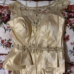 Gold McDuggal Mermaid Dress