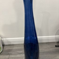 Tall Blue Vase 
