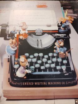 Vintage 1991 Enesto Typewriter Musical Box- New in a Box