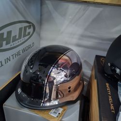 Size large motorcycle driven style helmet Chrome and black fly racing brand new DOT approved