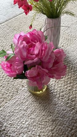 Vase With Decor Flowers $5