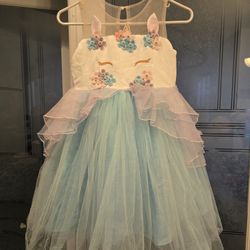 Princess Unicorn Dress. Size Youth Medium