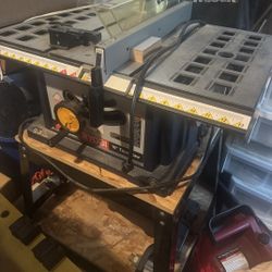 Sander and Table Saw with Stands