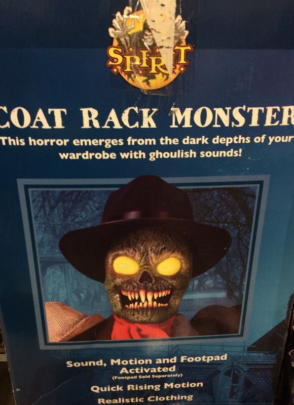 Spirit Halloween Animated Coat Rack Monster