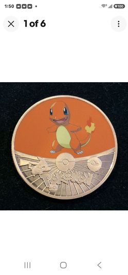 POKÉMON CHARMANDER 1 ounce colorized .999 fine copper round